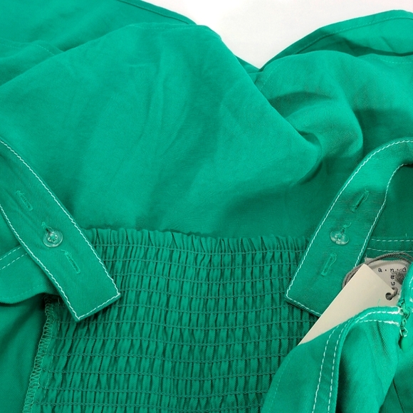 A New Day Green Sleeveless Sailor Bow A-Line Midi Dress - Picture 14 of 16